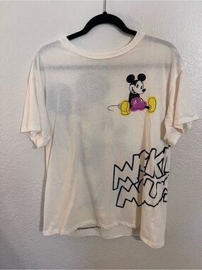 Disney Women’s Mickey Mouse Cream T-Shirt